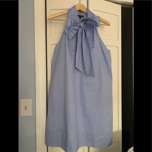 NWT J Crew French Blue Bow Dress
